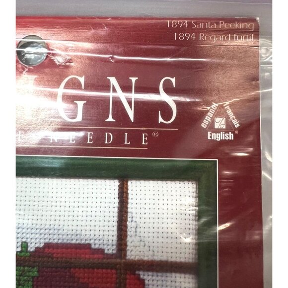 Designs For The Needle Christmas Traditions Santa Peeking Cross Stitch Kit - Picture 4 of 5